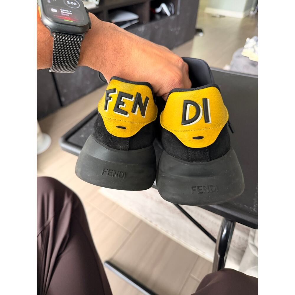 Fendi Black Yellow Sneaker - Picture 4 of 6